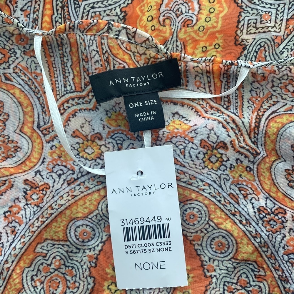 Ann Taylor Boho Print Cover Up Kimono One Size - Picture 8 of 8